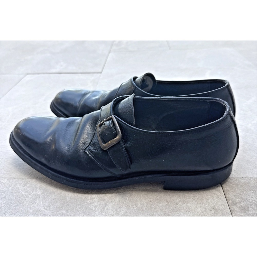 Vintage BF Goodrich Monk Strap Buckle Mens Leather Shoes Sz 9.5D Dress Oxford